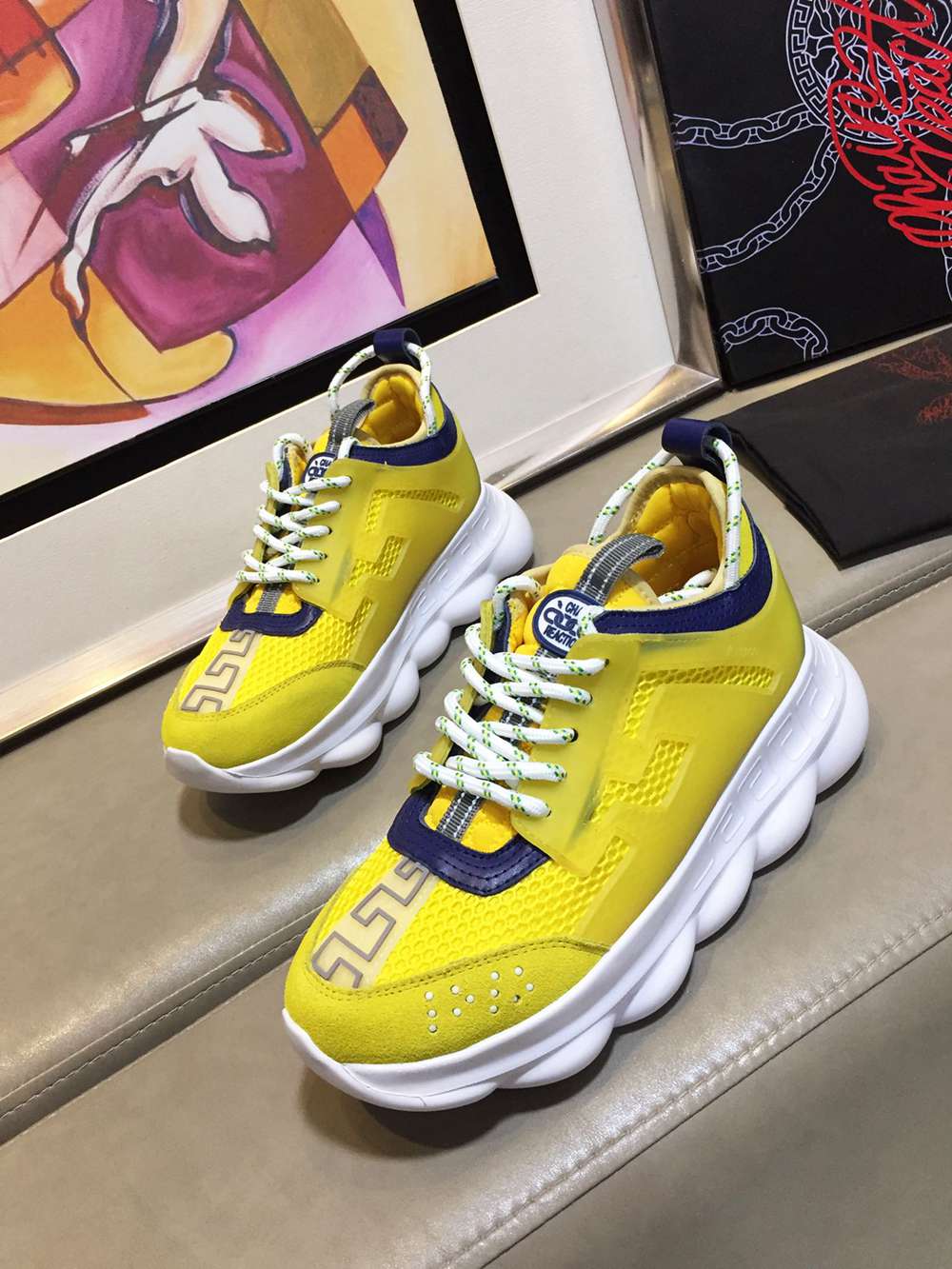 V*ERSACE SNEAKERS YELLOW